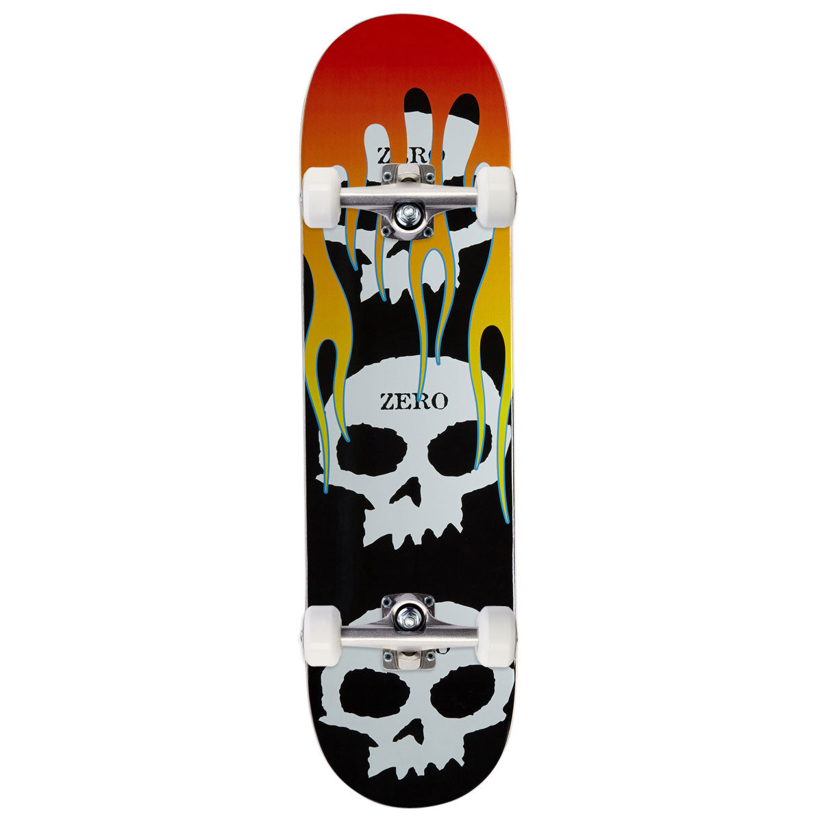 Zero 3 Skull Flames Skateboard Complete - 8.50"
