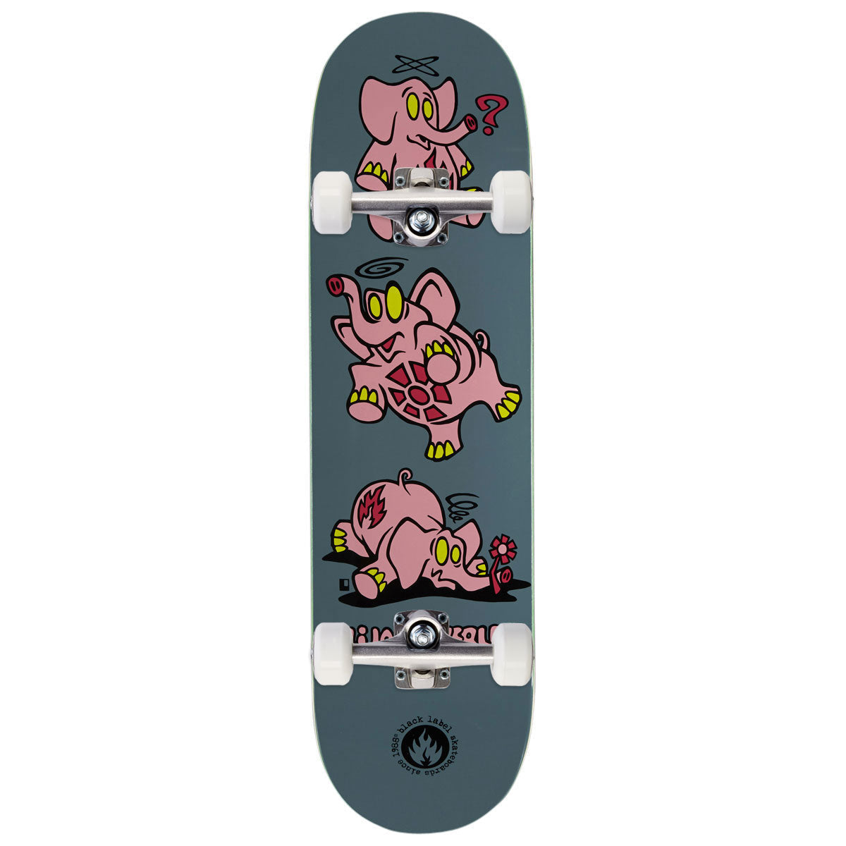Black Label Elijah Akerley Pink Elephants Skateboard Complete - 8.50"