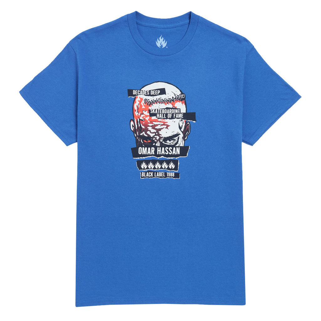 Black Label Omar Hassan Never Stop SHoF T-Shirt - Royal Blue