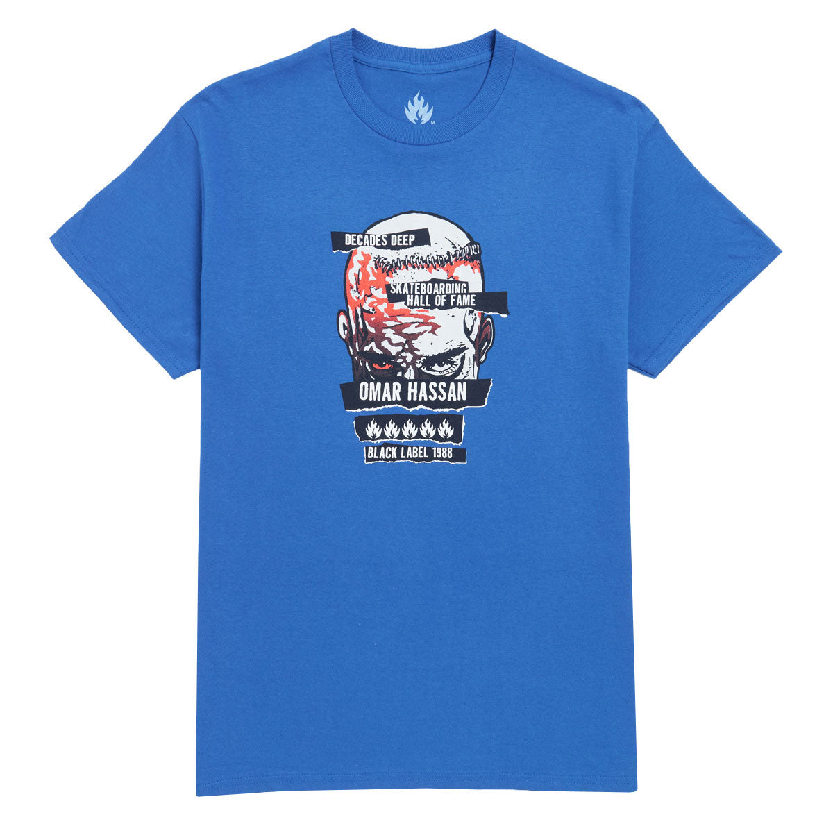 Black Label Omar Hassan Never Stop SHoF T-Shirt - Royal Blue