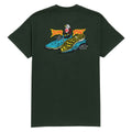 Black Label Matt Hensley Wingtips T-Shirt - Forest Green
