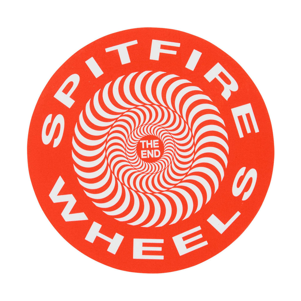 Spitfire Classic Swirl Sticker - Red - MD