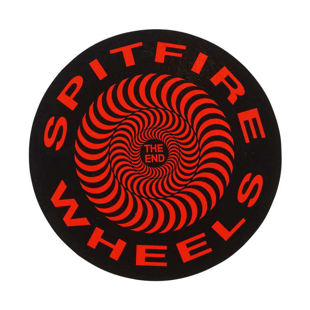 Spitfire Classic Swirl Sticker - Black/Red - MD