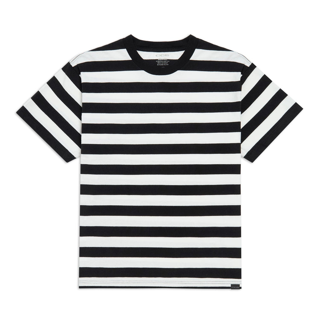 CCS Heavier Stripe T-Shirt - Black/White