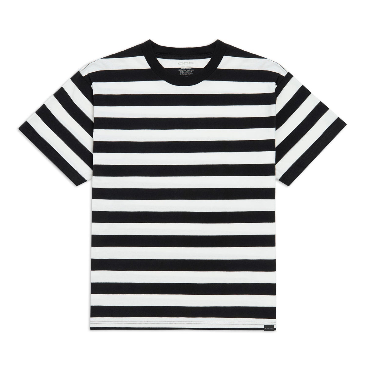 CCS Heavier Stripe T-Shirt - Black/White