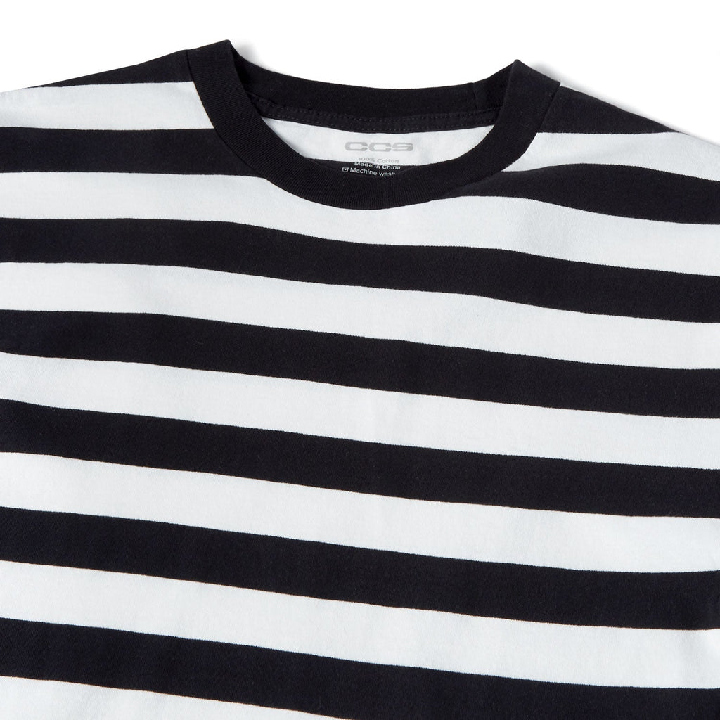 CCS Heavier Stripe T-Shirt - Black/White