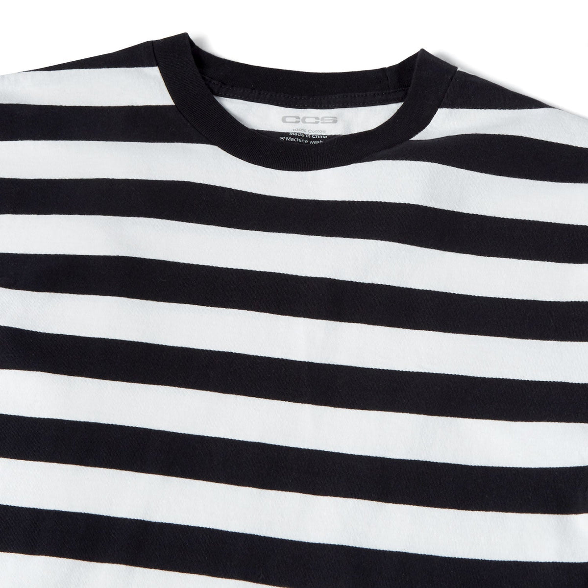 CCS Heavier Stripe T-Shirt - Black/White