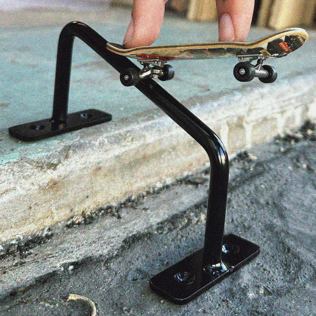 SlushCult D.I.Y. Fingerboard 3 Stair Down Rail - Black