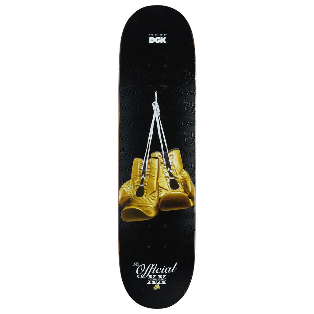 DGK It's Official Gloves Skateboard Deck - Embossed - 8.06"