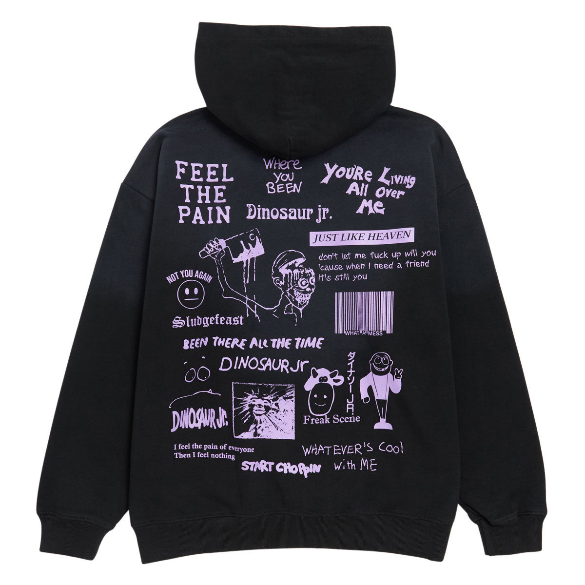 Color Bars x Dinosaur Jr Weirdness Hoodie - Potassium Black