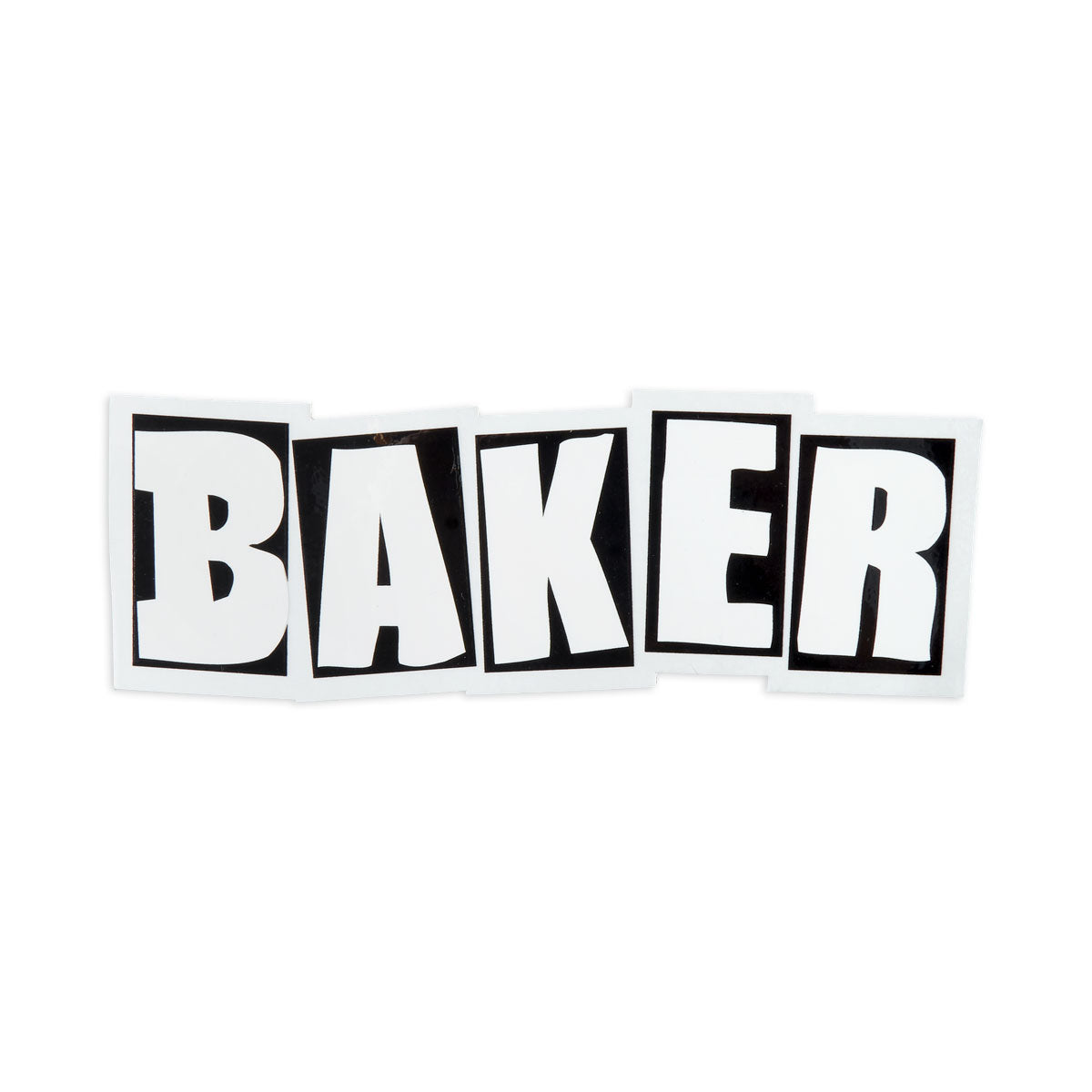 Baker Brand Logo Sticker - Black/White - MD