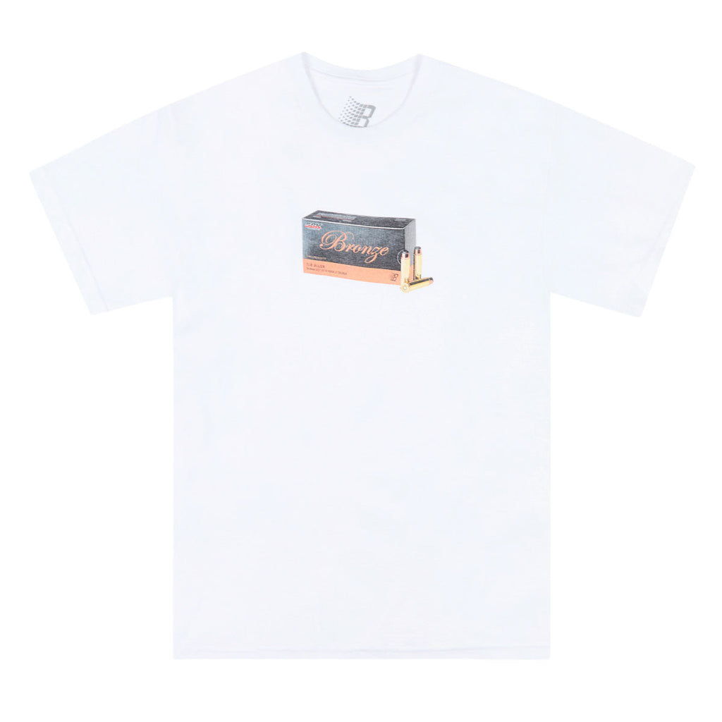 Bronze 56k Bullet T-Shirt - White