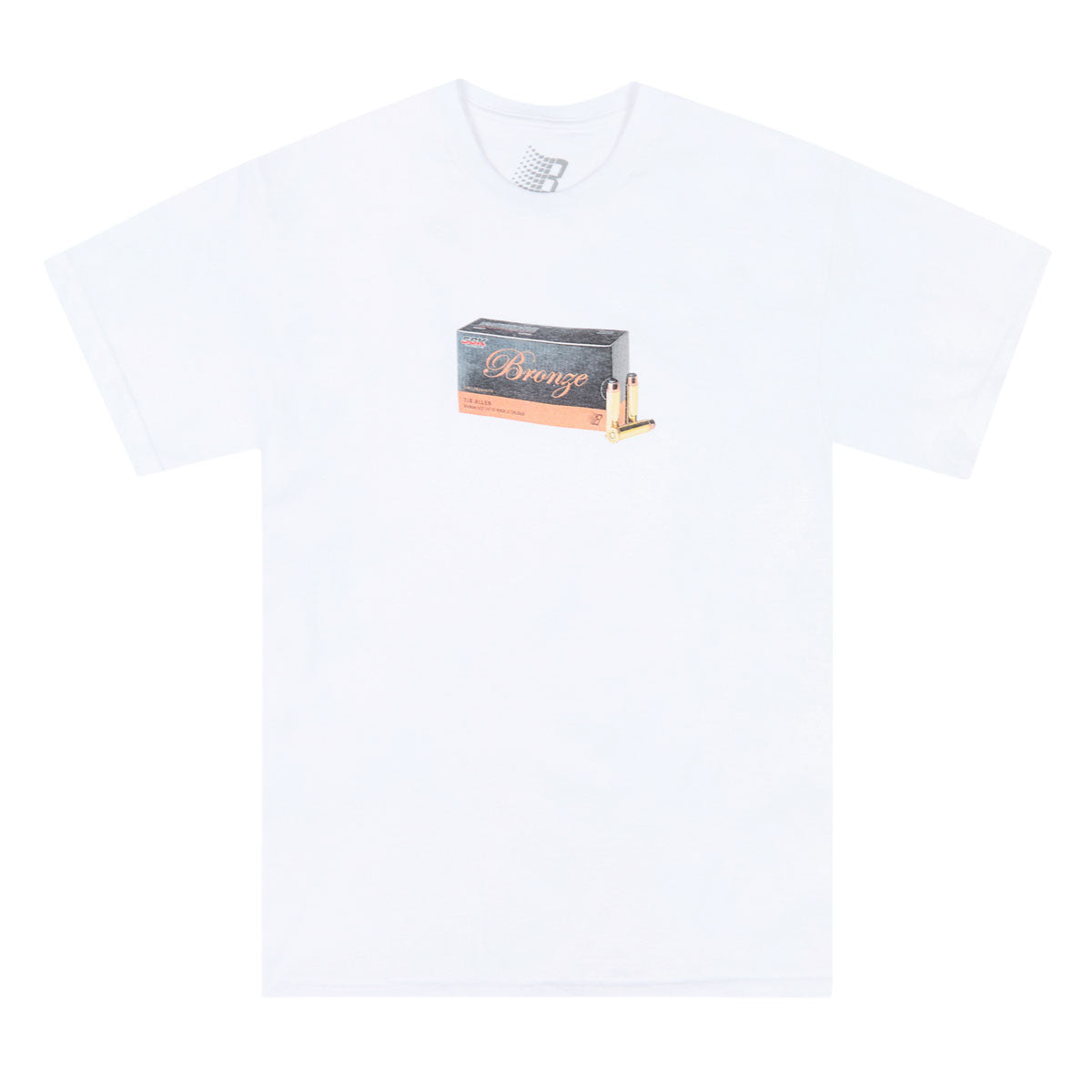 Bronze 56k Bullet T-Shirt - White