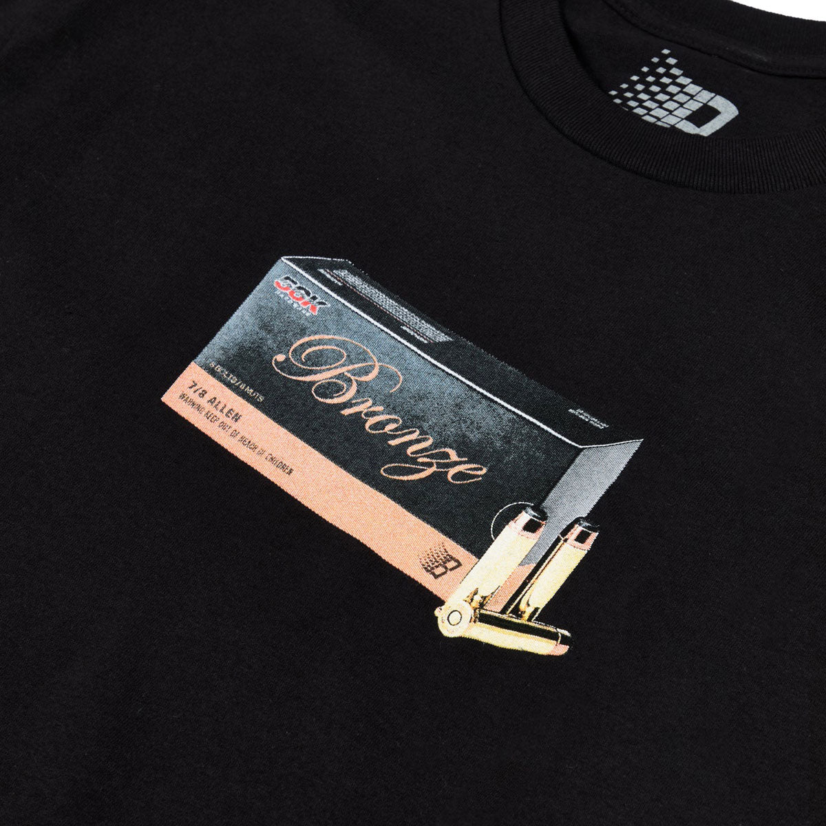 Bronze 56k Bullet T-Shirt - Black