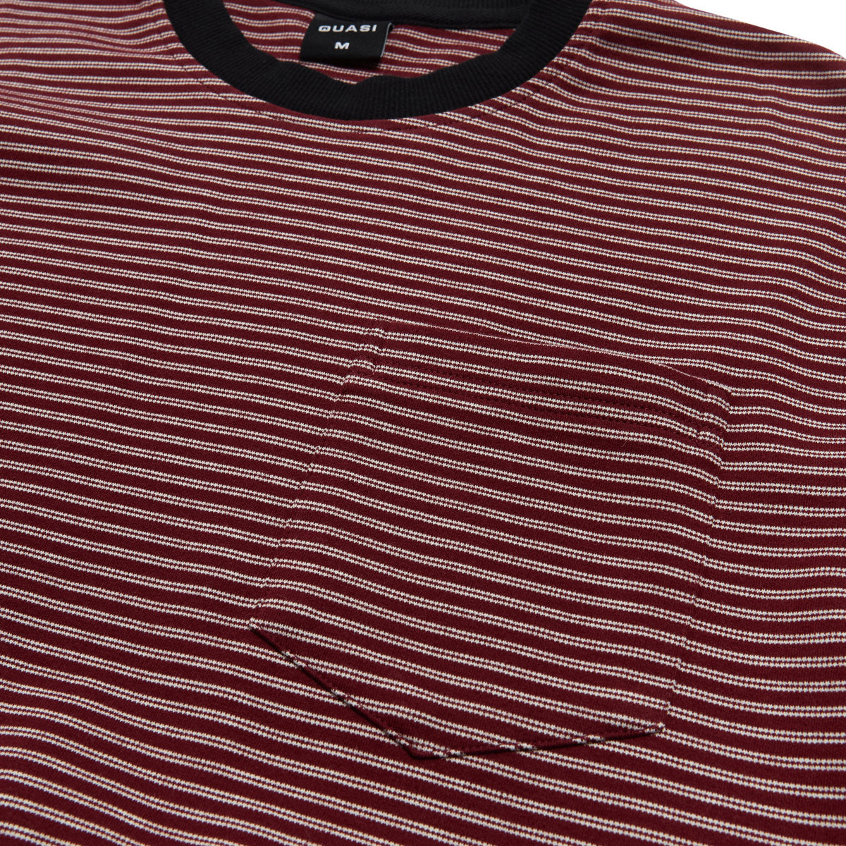 Quasi Linescreen Long Sleeve Pocket T-Shirt - Wine