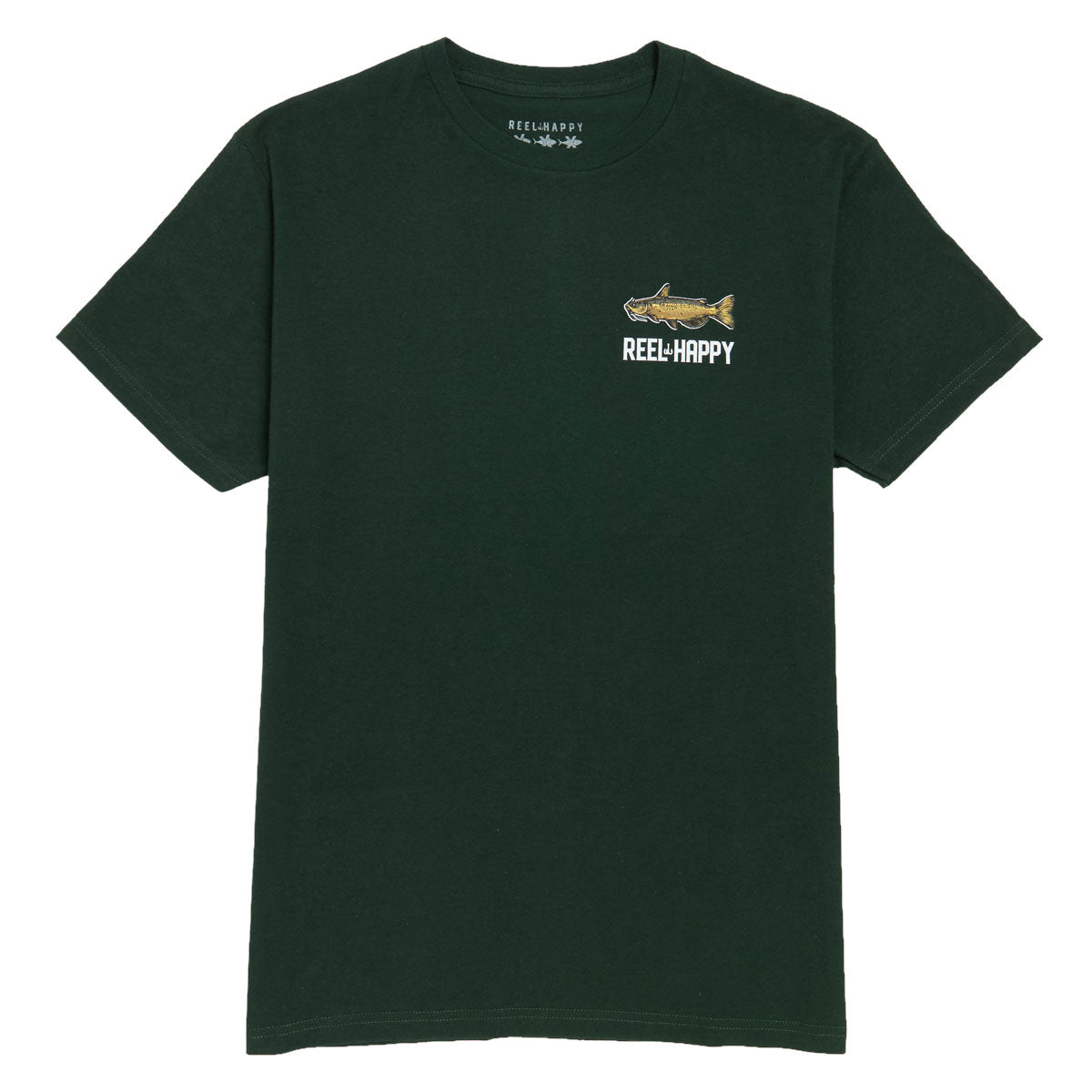 Reel Happy Freshies T-Shirt - Forest Green