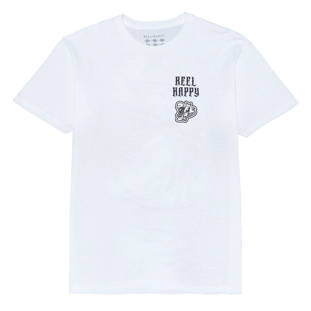 Reel Happy Fish & Bones T-Shirt - White