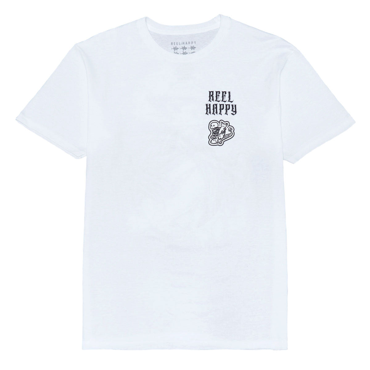Reel Happy Fish & Bones T-Shirt - White
