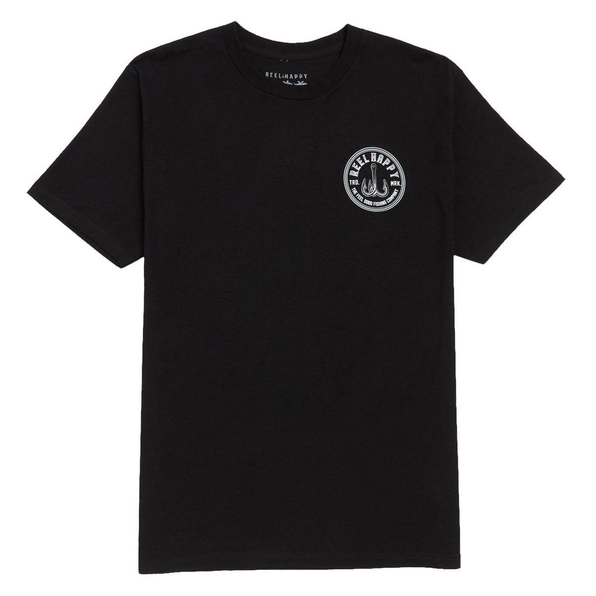 Reel Happy Treble Hook T-Shirt - Black