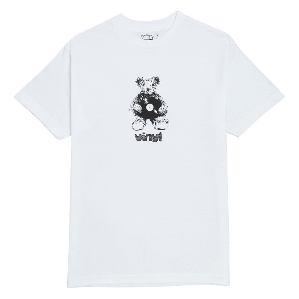 Vinyl Bear Record T-Shirt - White