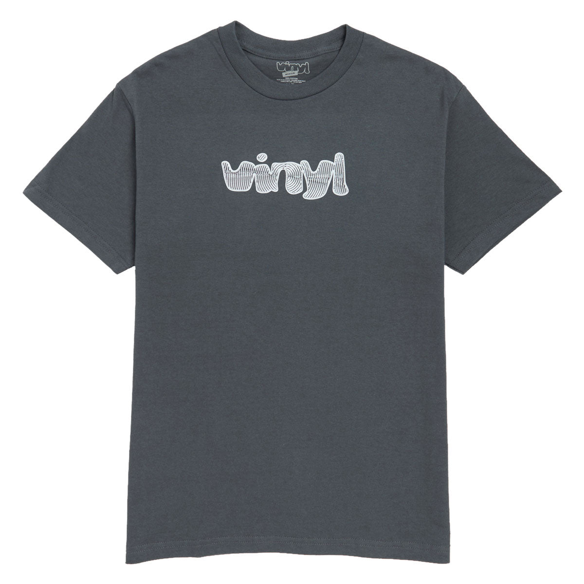 Vinyl Spiral Logo T-Shirt - Charcoal Grey