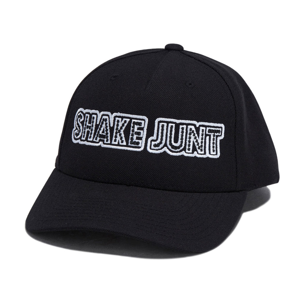 Shake Junt Stretch Logo Snapback Hat - Black