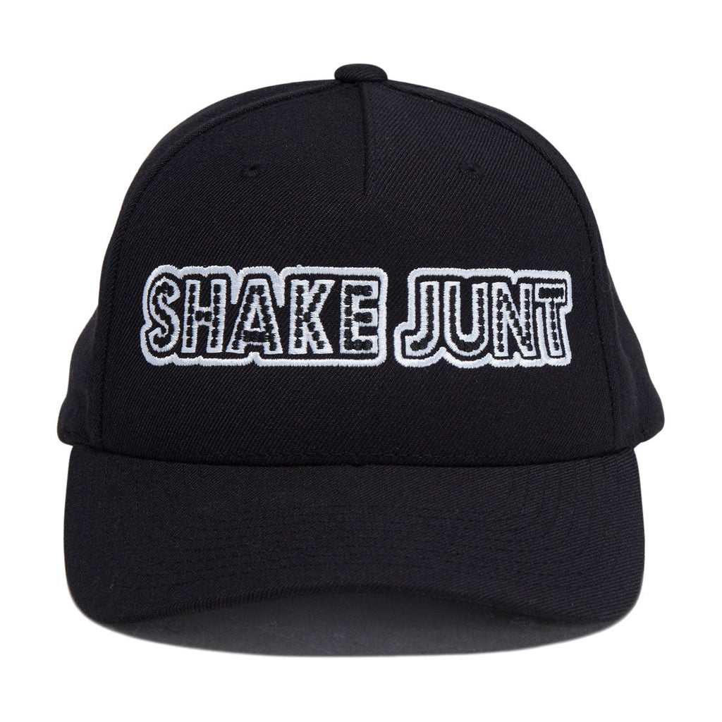 Shake Junt Stretch Logo Snapback Hat - Black