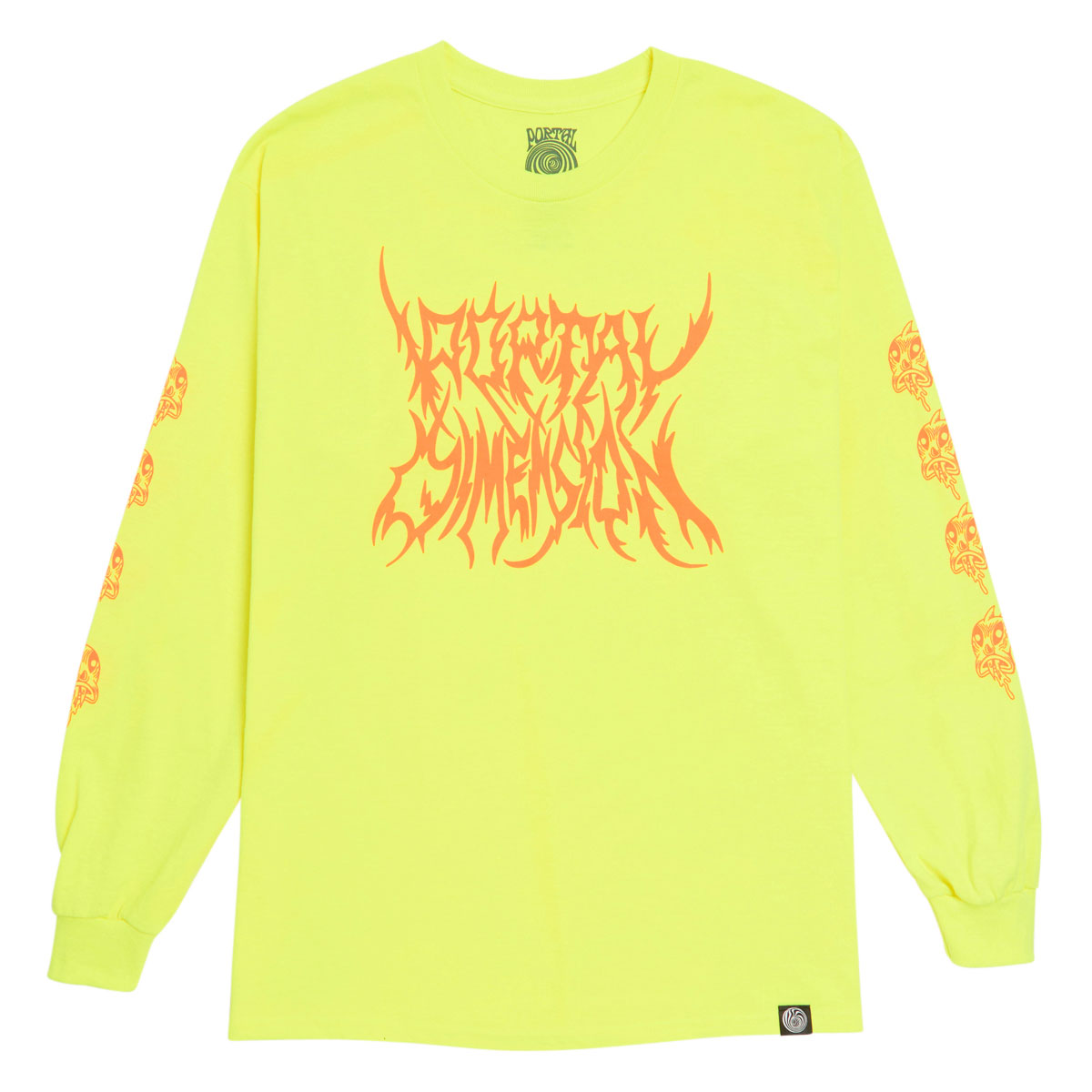 Portal Dimension Drool Long Sleeve T-Shirt - Yellow