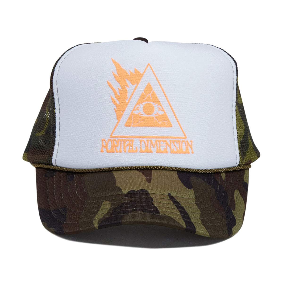 Portal Dimension Evil Eye Hat - White/Camo