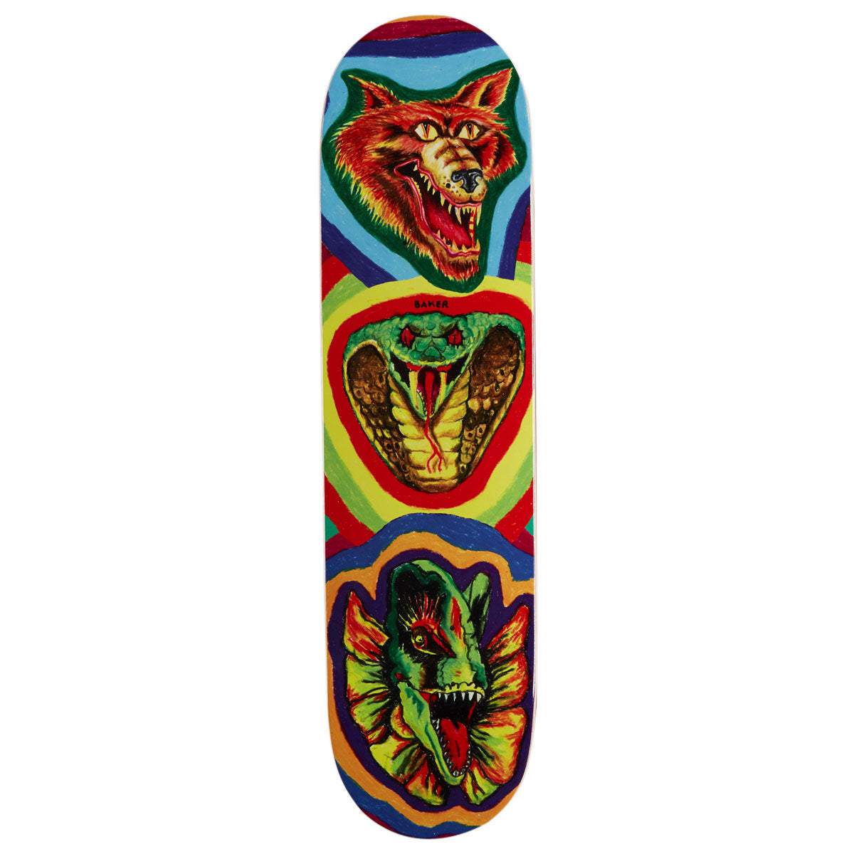 Baker Riley Hawk Fried Beast Skateboard Deck - 8.00"