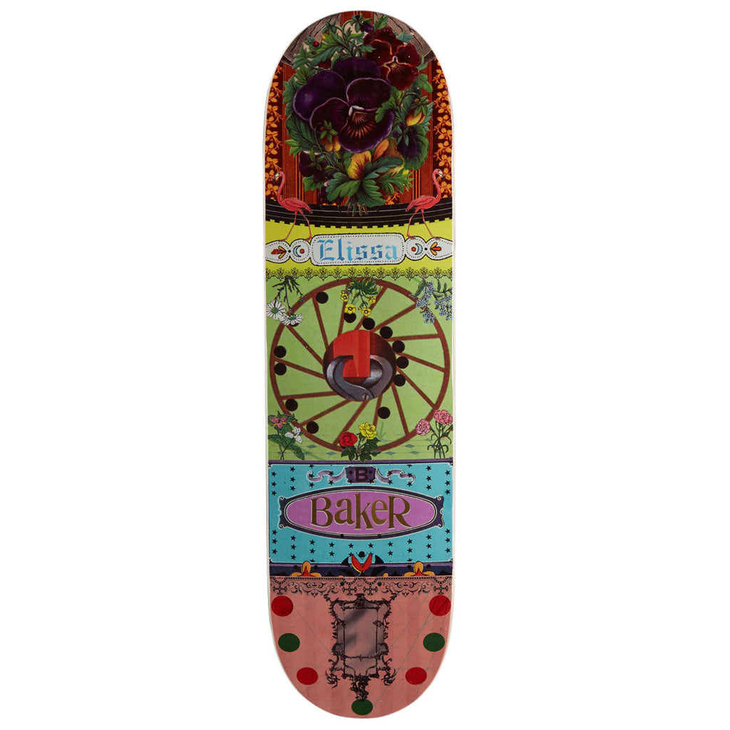 Baker Elissa Steamer Ephemera Skateboard Deck - 8.25"