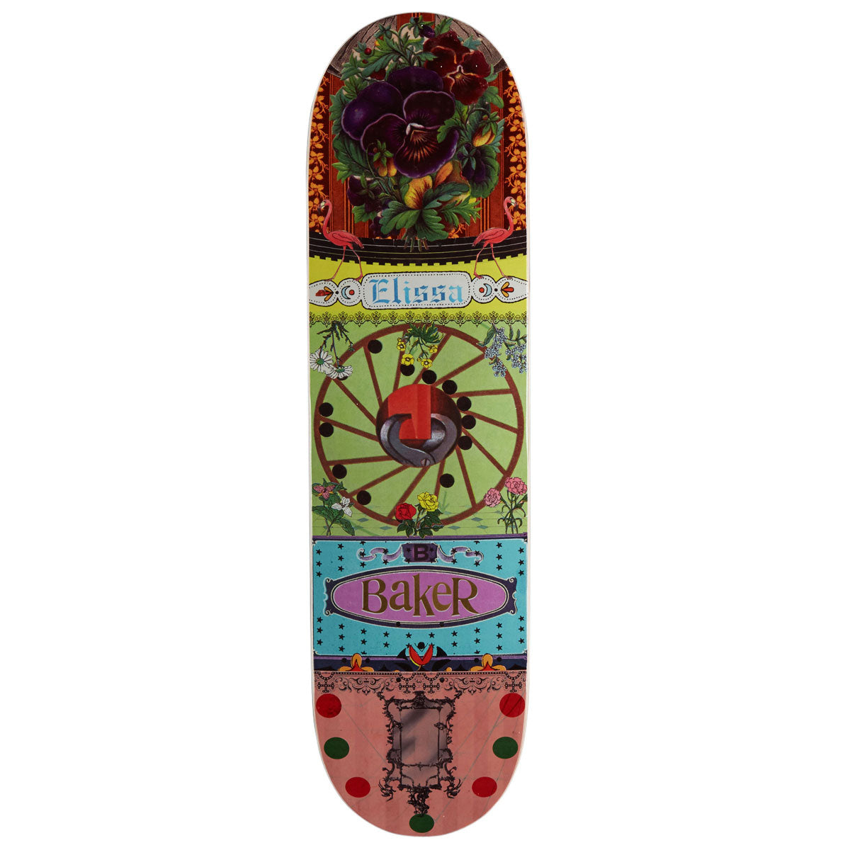 Baker Elissa Steamer Ephemera Skateboard Deck - 8.25"