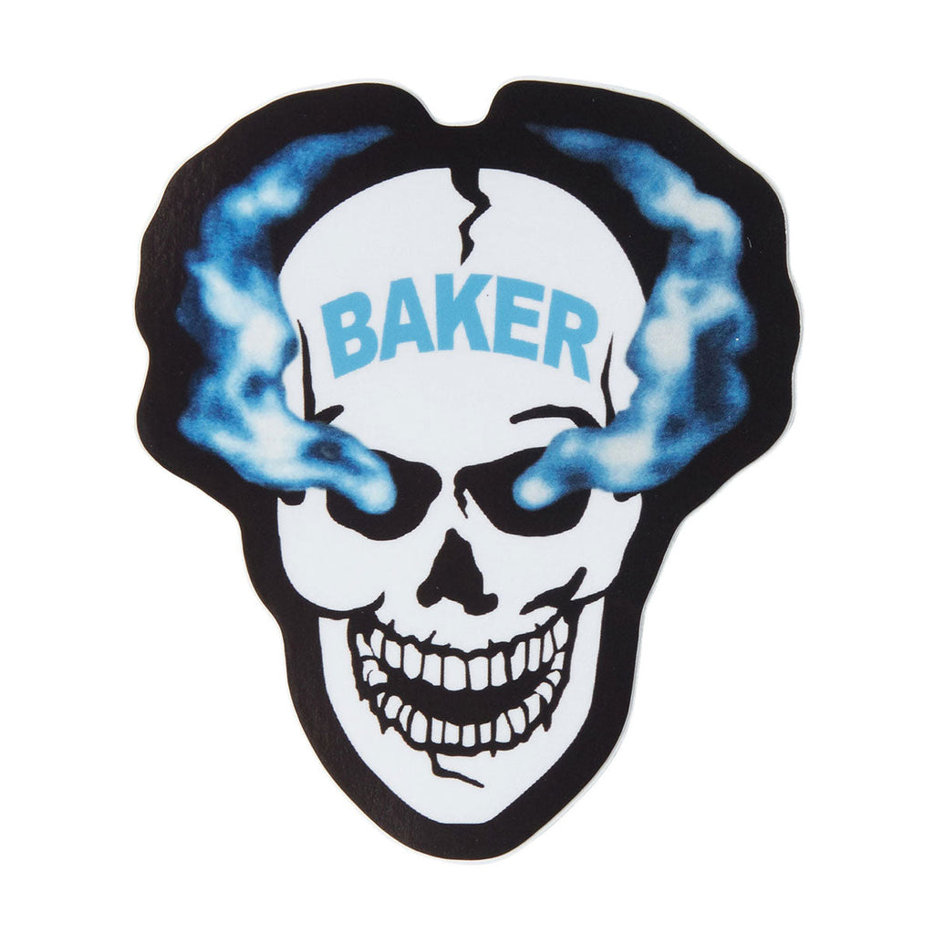 Baker Smoke Skull Sticker
