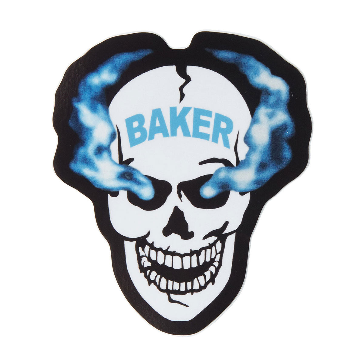 Baker Smoke Skull Sticker
