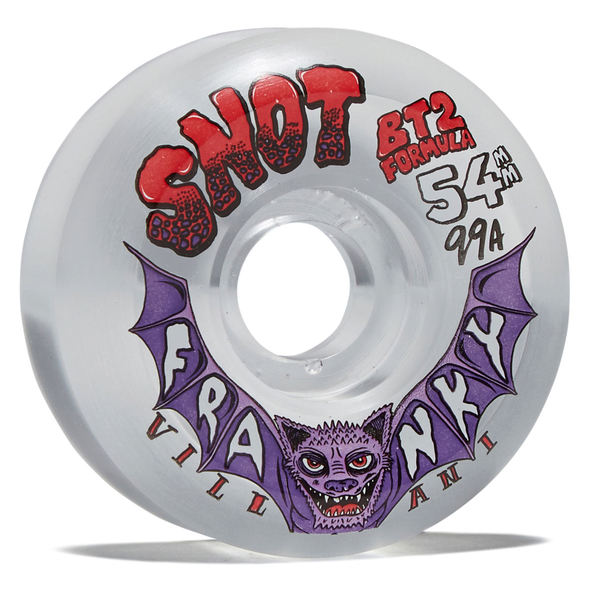 Snot Franky Villani Conical 99a Skateboard Wheels - Clear - 54mm