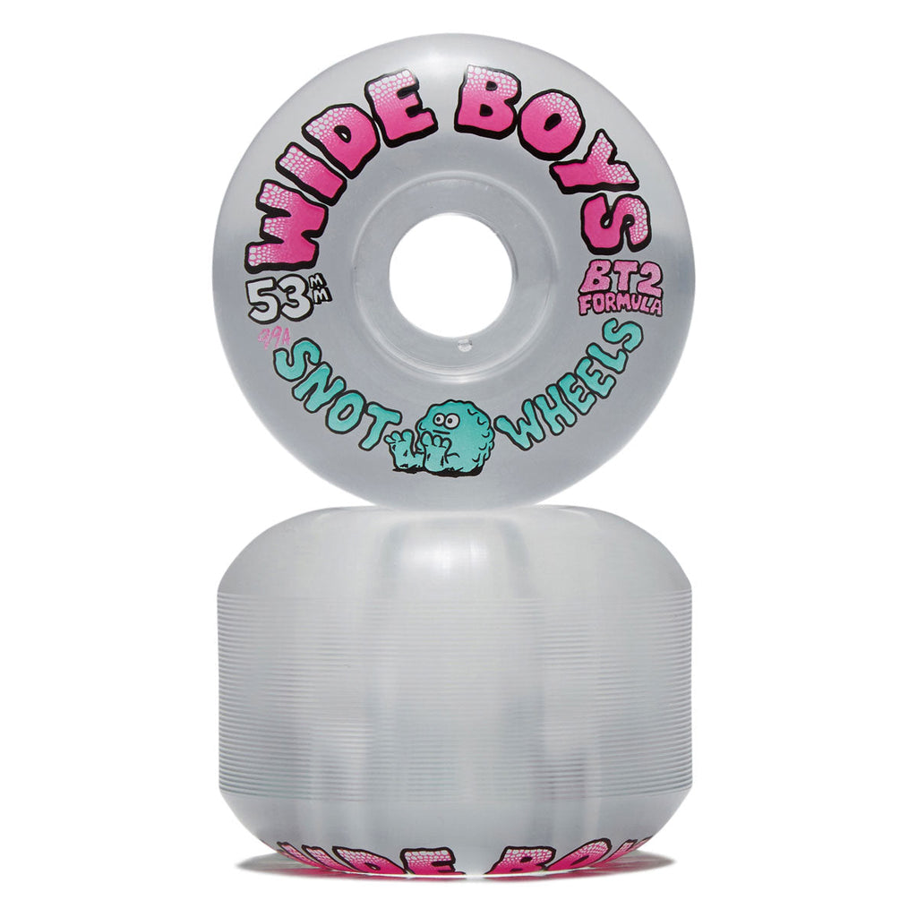 Snot Wide Boys 99a Skateboard Wheels - Clear/Pink - 53mm