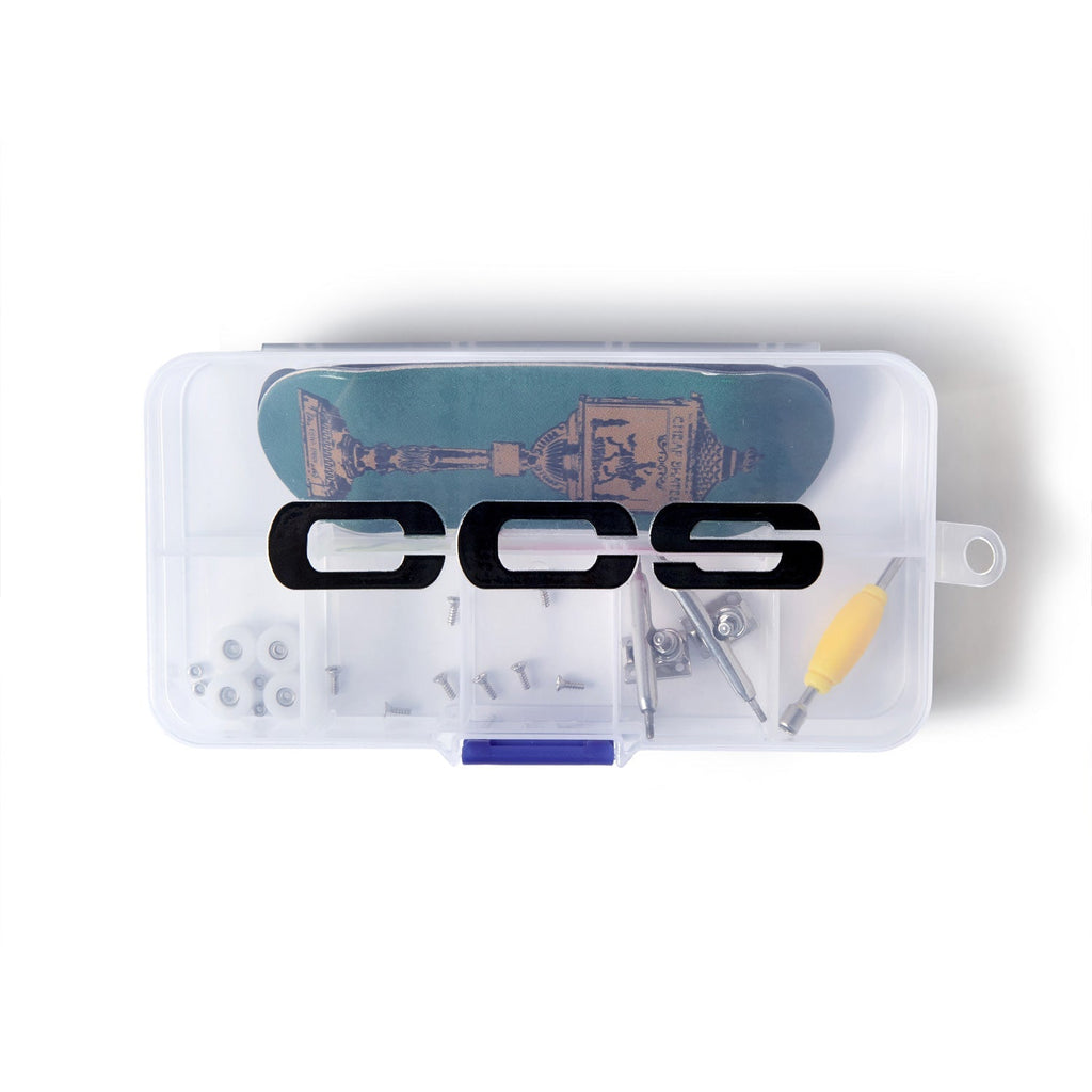 CCS Iron Mailbox Fingerboard Complete - Green - 34mm x 100mm