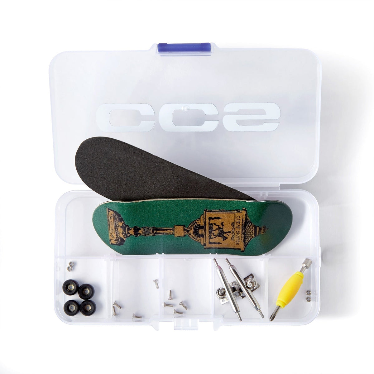 CCS Iron Mailbox Fingerboard Complete - Green - 34mm x 100mm