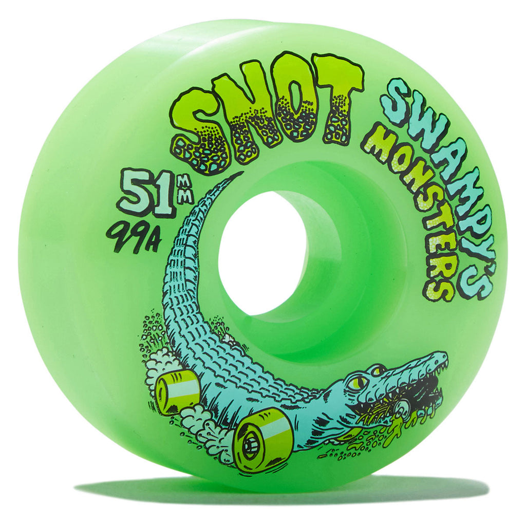 Snot Swampy's Monsters 99a Skateboard Wheels - Neon Green - 51mm