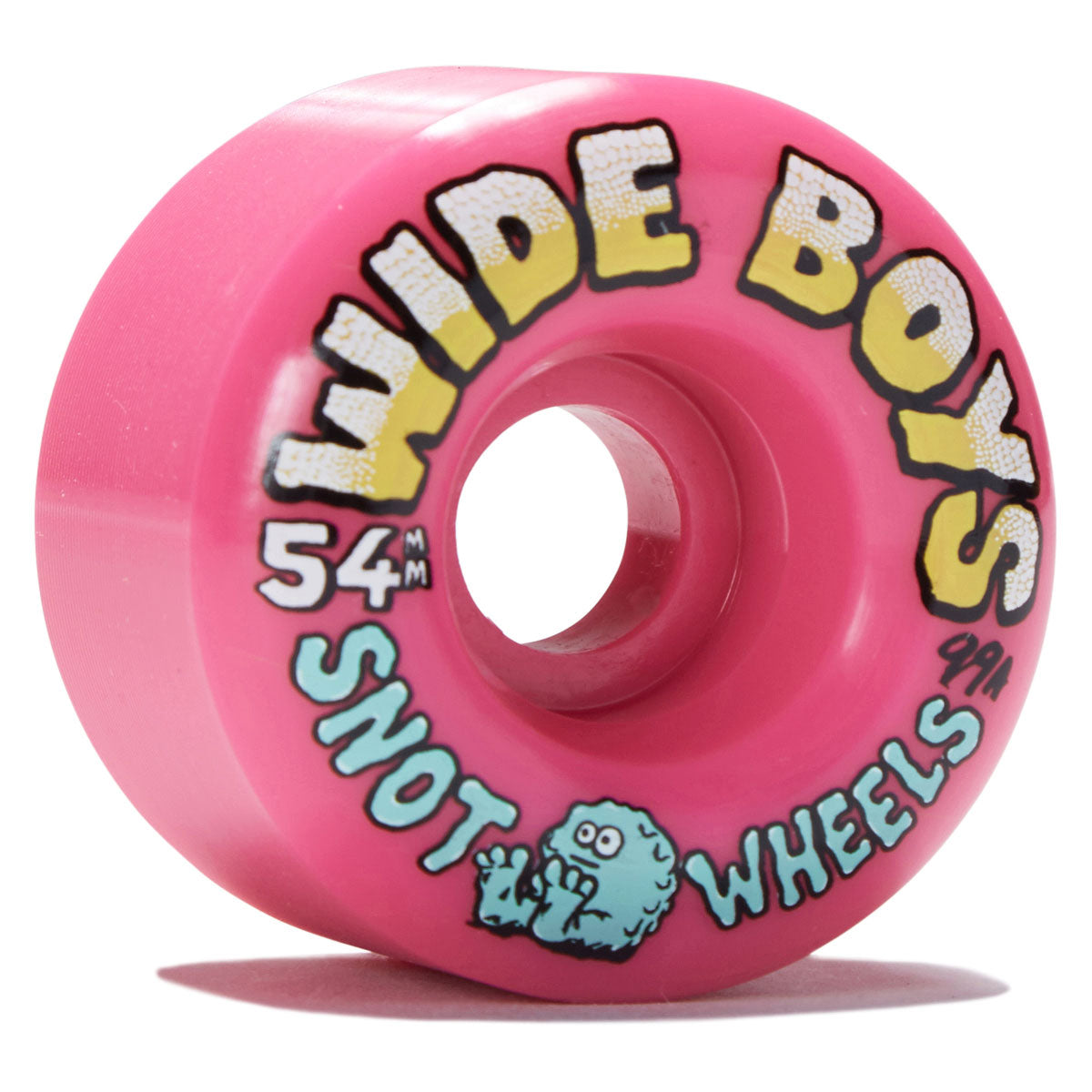 Snot Wide Boys 99a Skateboard Wheels - Neon Pink - 54mm