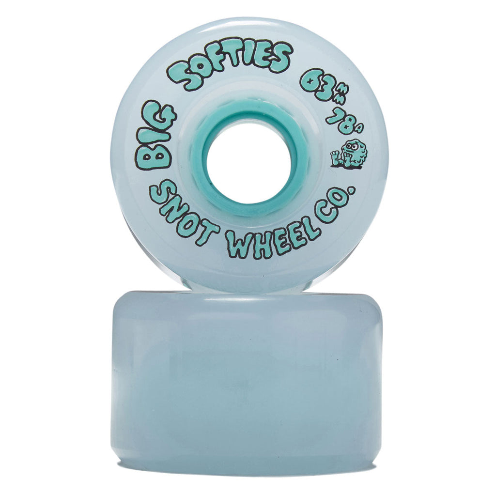 Snot Big Softies 78a Skateboard Wheels - Teal - 63mm