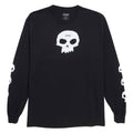 Zero Single Skull Long Sleeve T-Shirt - Black