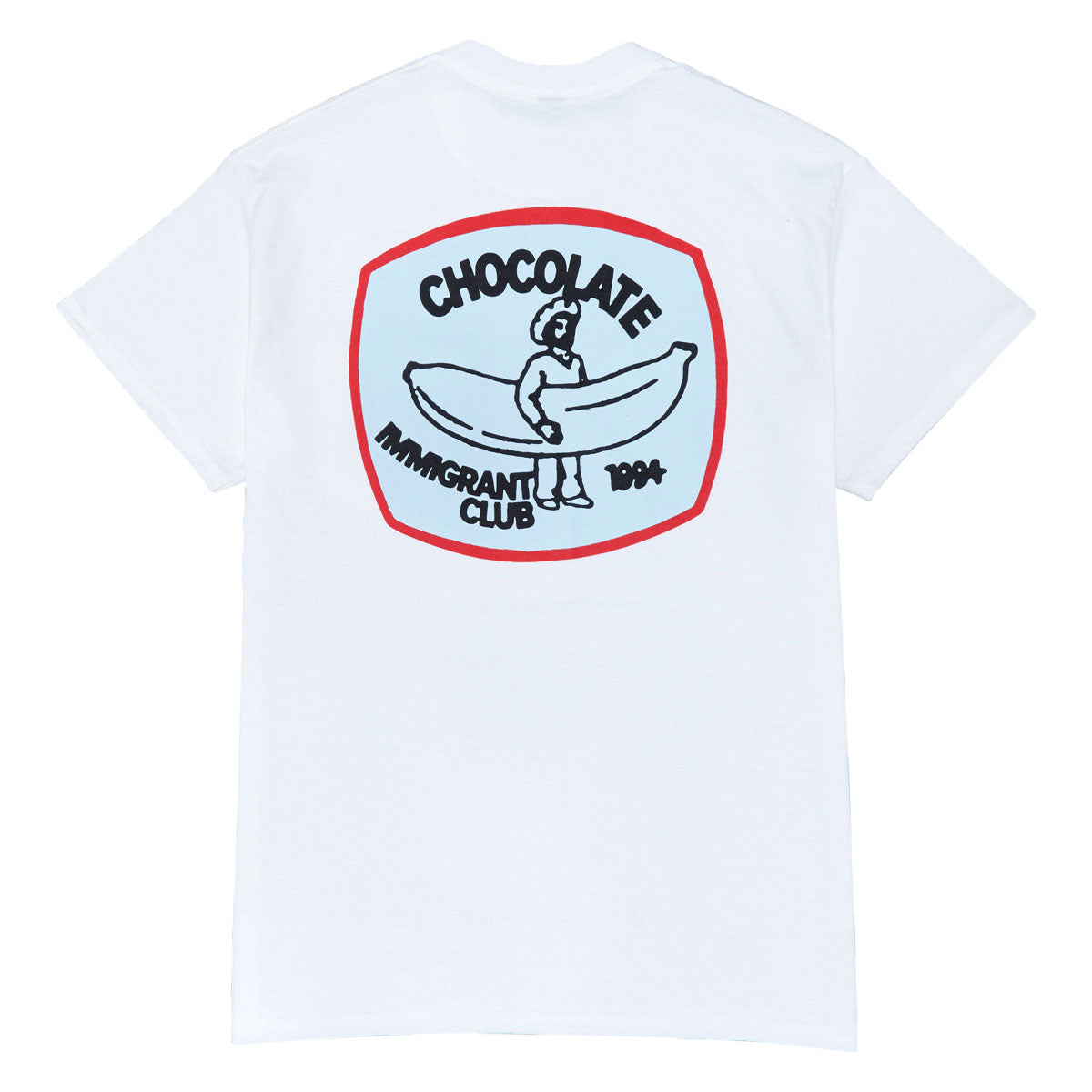 Chocolate Immigrant Club Pocket T-Shirt - White