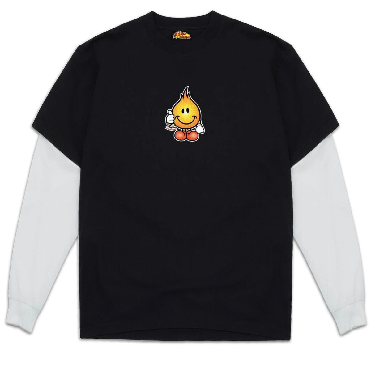 World Industries Classic Flameboy Layered T-Shirt - Black/White