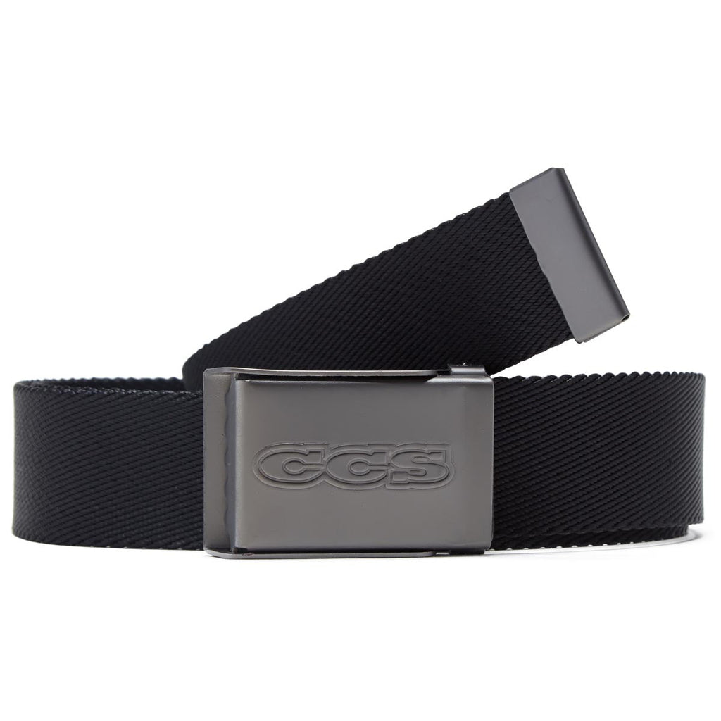 CCS Gunmetal 96 Logo Web Belt - Black