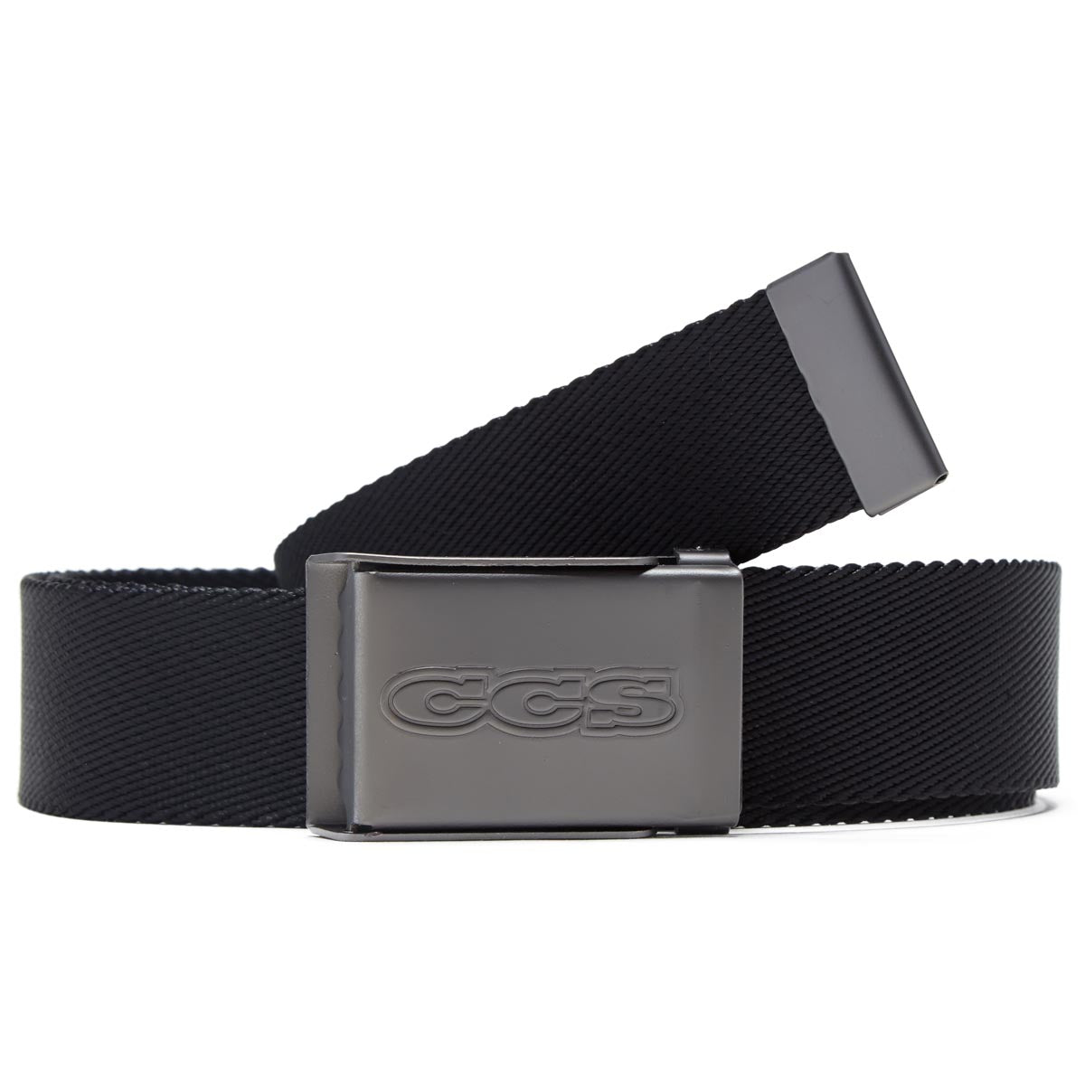 CCS Gunmetal 96 Logo Web Belt - Black