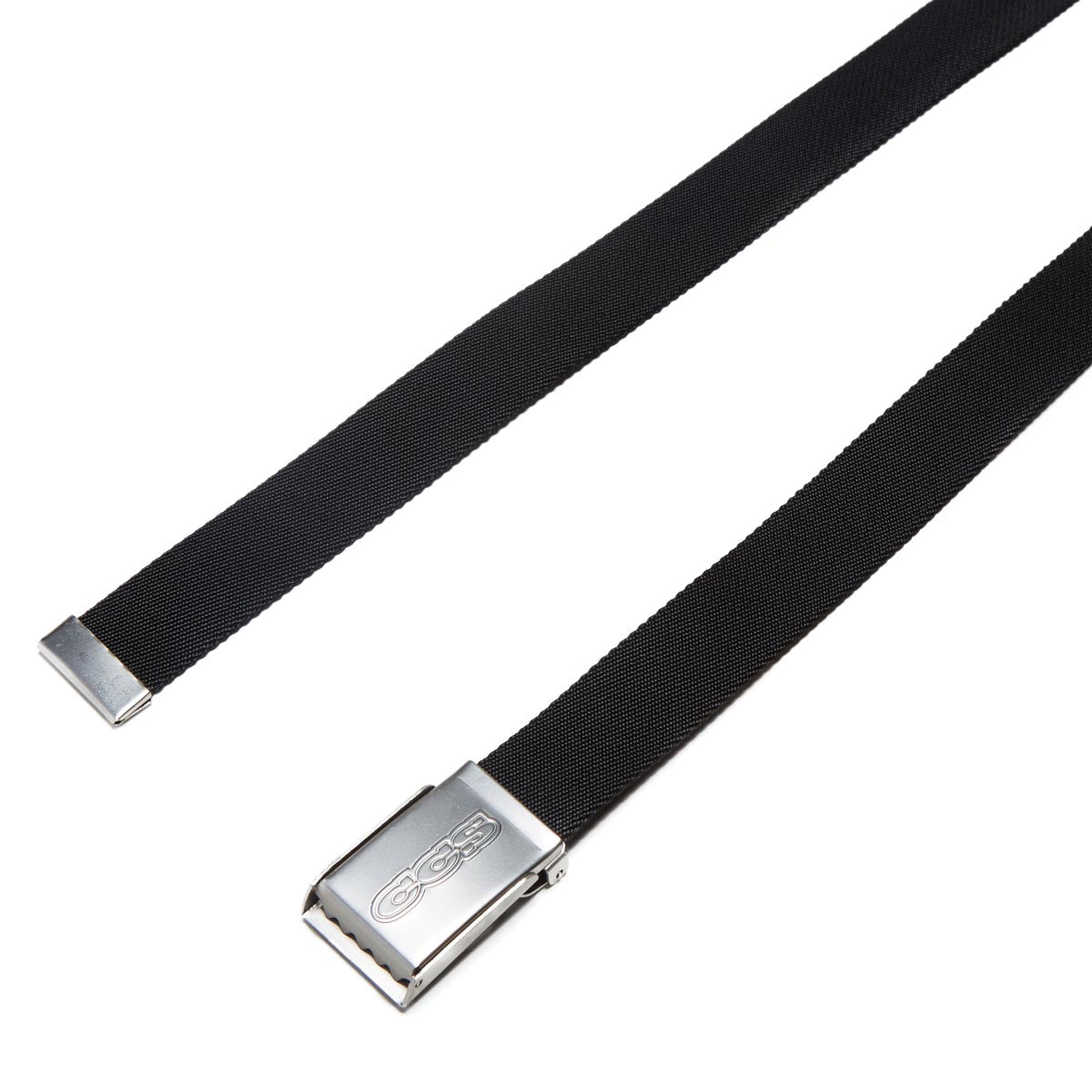 CCS Silver 96 Logo Web Belt - Black