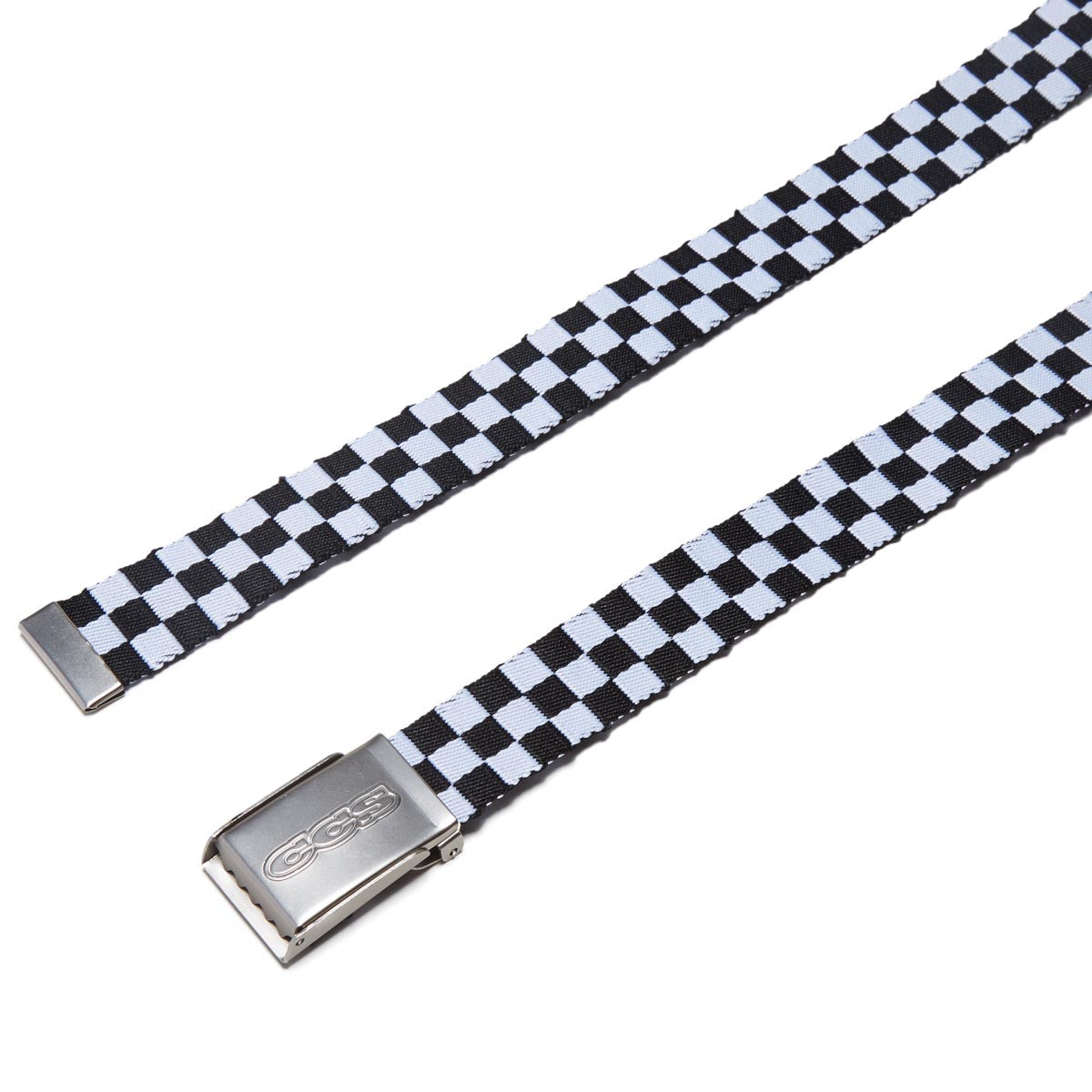 CCS Silver 96 Logo Web Belt - Checkerboard