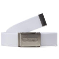 CCS Silver 96 Logo Web Belt - White