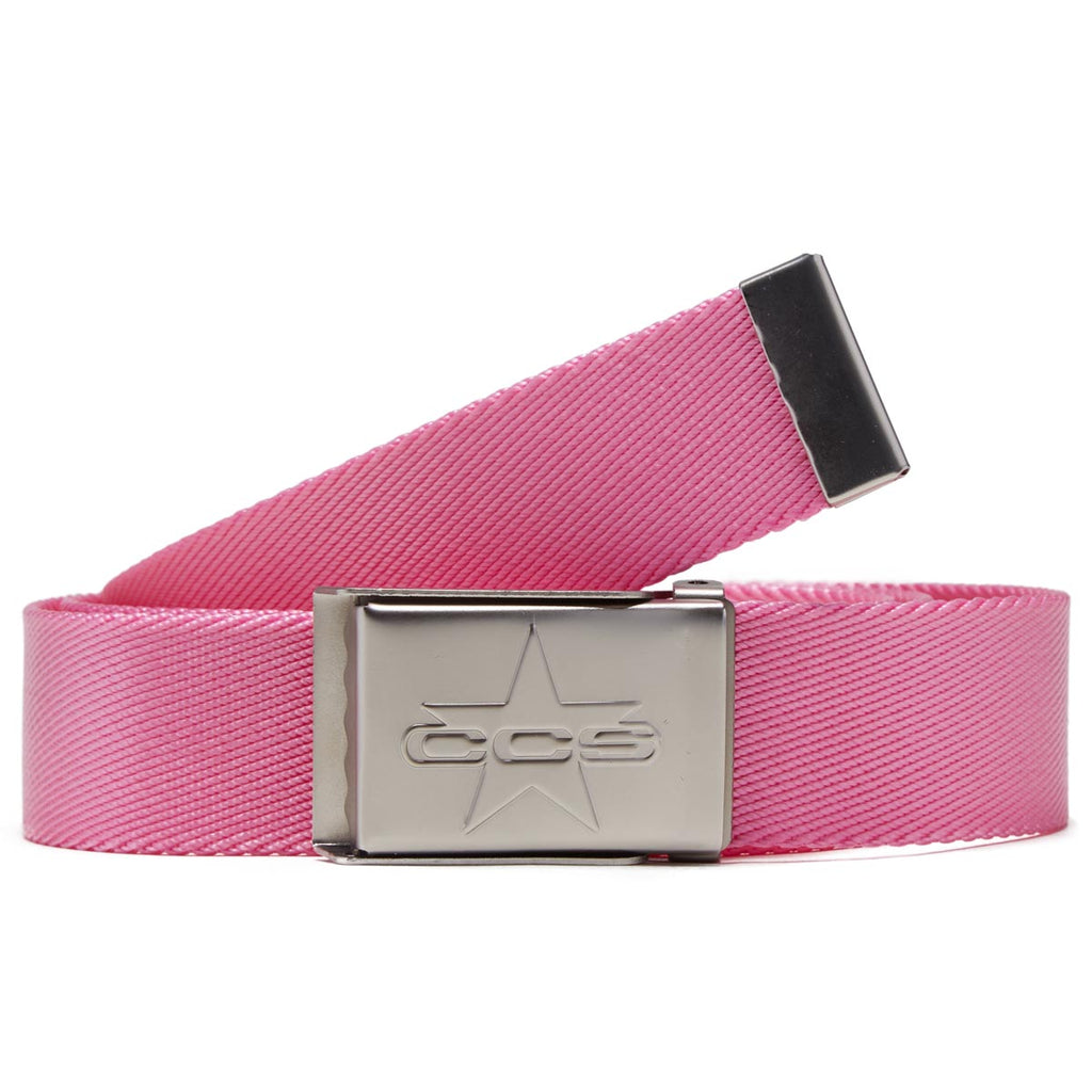 CCS Silver 97 Star Web Belt - Pink